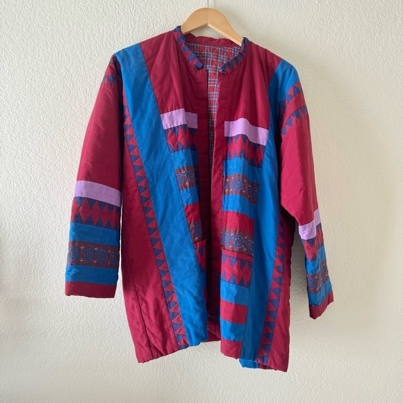 Jackets & Blazers - handmade Hmong jacket patchwork
